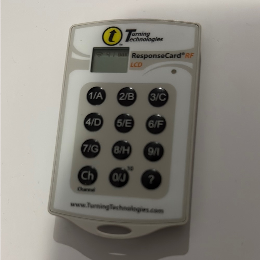 Turning Technologies ResponseCard RF LCD